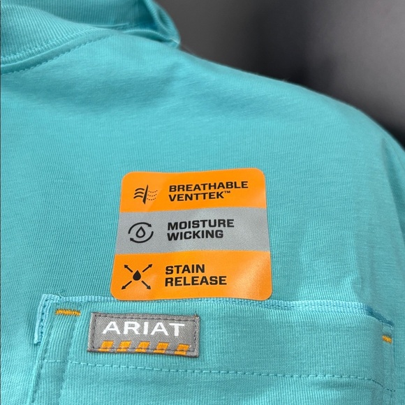 Ariat Rebar Workman Graphic back, pocket,moisture wick,stain release,breathable - Picture 8 of 10